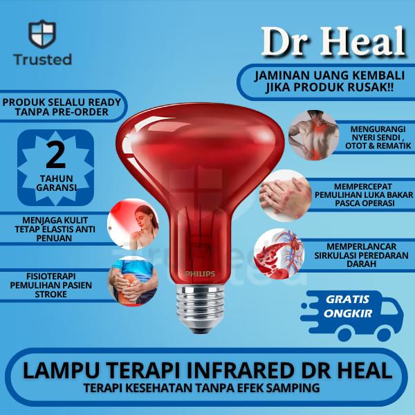 Lampu Infrared Philips 100 150 250 Watt Lampu Terapi Kesehatan Alat Fisioterapi Philips