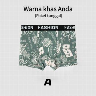 [VIMISU]Celana Dalam Boxer Pria Celana Dalam Premium Ice Silk Pendek Dewasa Katun Sport