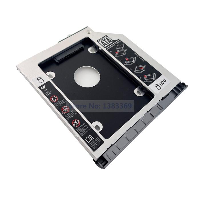 SATA 2nd Hard Drive SSD HDD Module Caddy Adapter for HP ProBook 650