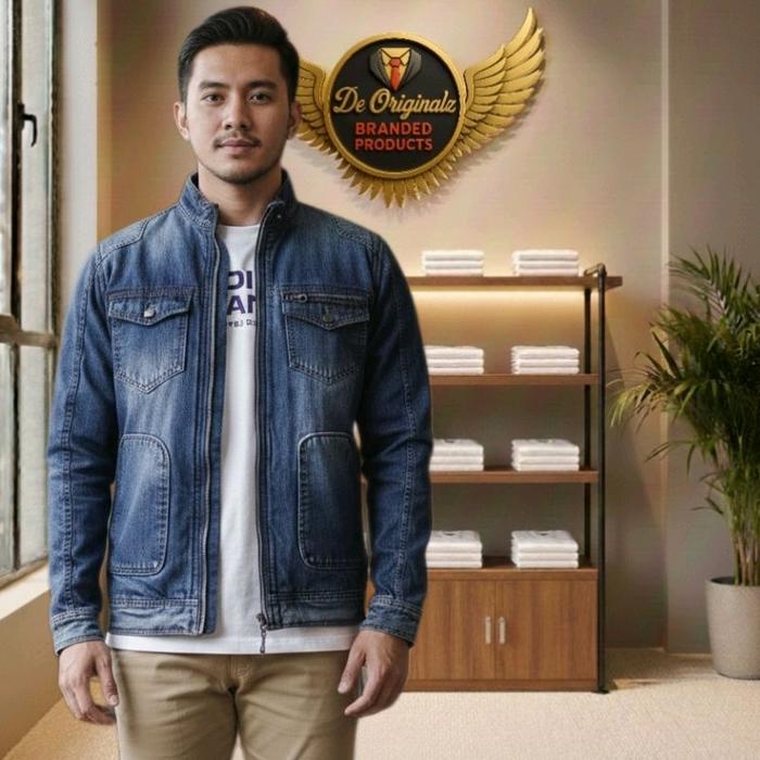 CARDINAL JEANS Jaket Denim Pria - CAJAR00254J Biru Indigo Jeans Distro Keren Cowok