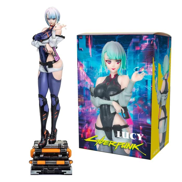 18CM Anime Game Cyberpunk: Edgerunners Lucy Figure Standing Anime Model Toy PVC Aciton Figure Gift