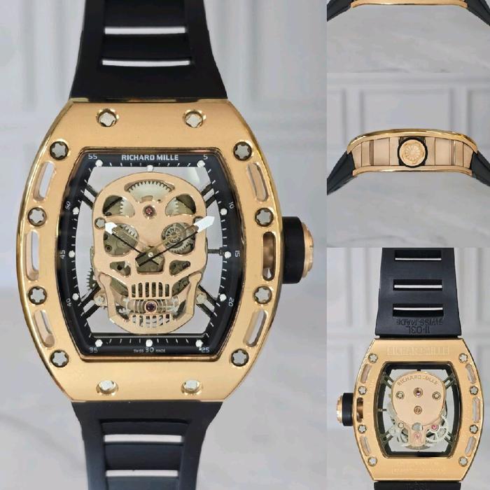 Richard Mille Gold Rm 052 Skull Swiss Automatic