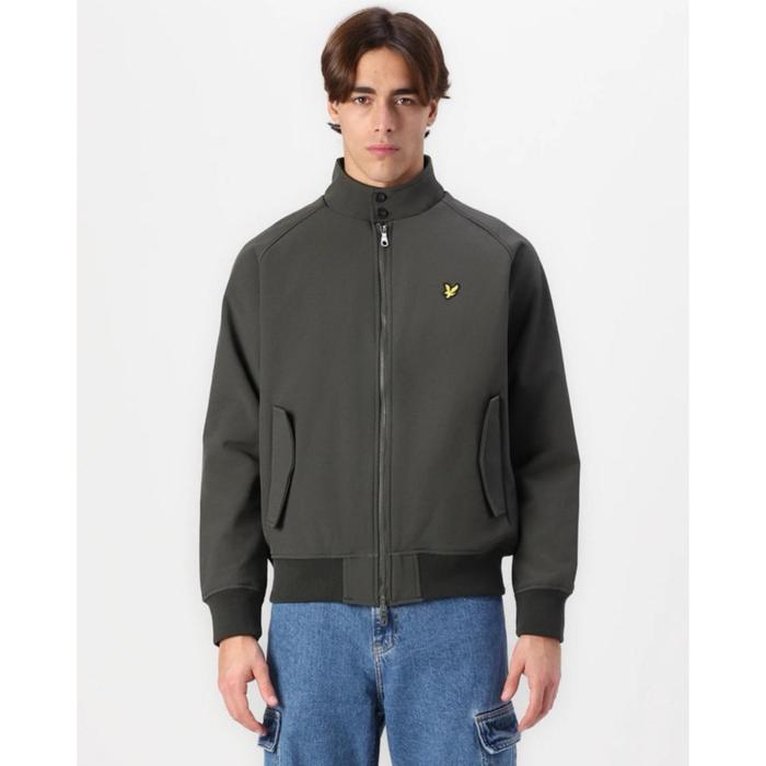 Lyle And Scott Softshell Harrington Jacket In Gunmetal