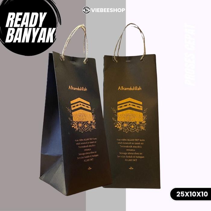 ( Isi 50 Biji ) Paper Bag Haji Umroh Elegan Packing Paper Souvenir Haji Umroh Murah Paper Bag Haji H