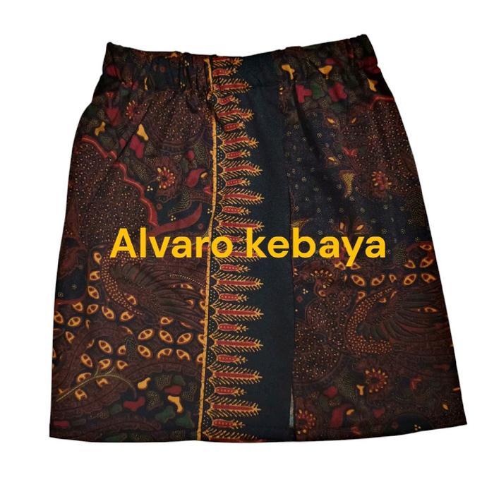 Rok Span Pendek Melar Bawahan Kebaya Seksi Diatas Lutut Motif Batik Cantik Spa Mini Wanita Karet Fit