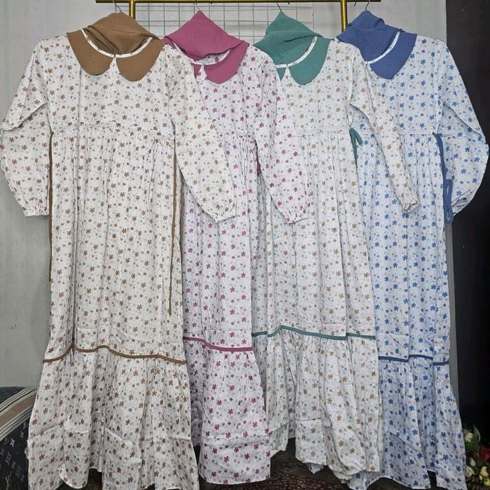gamis yover usia tanggung berkerah
