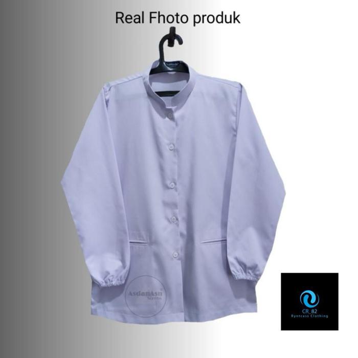 Seragam Perawat Putih Lengan Panjang Pendek Baju Oka Perawat Wanita Setelan Rok Celana Blazer Kerj
