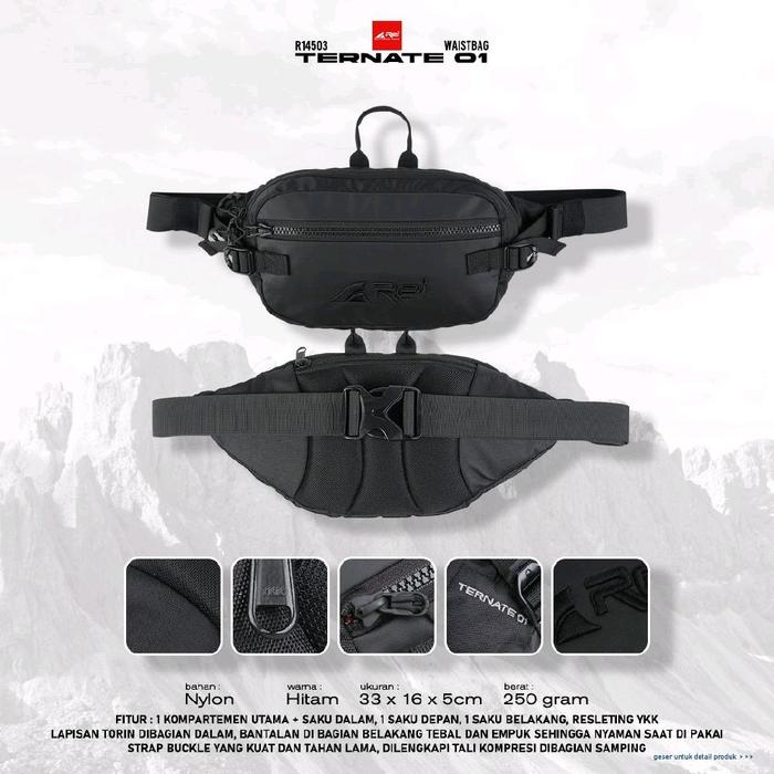 Tas Pinggang / Waist Bag Pria Ternate 1 Arei Outdoor Gear.