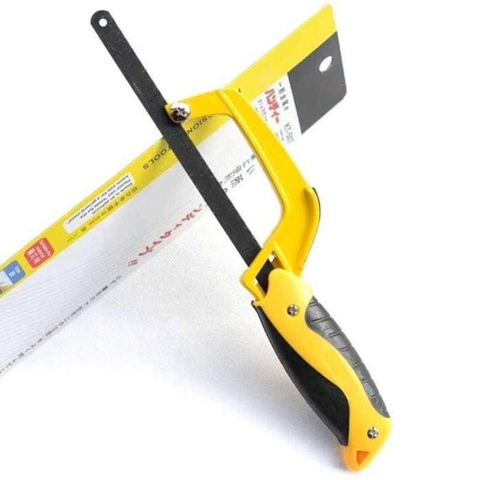 Primal UXELL Gagang Gergaji Besi Mini Hand Saw Frame Aluminium Alloy  X37E quality