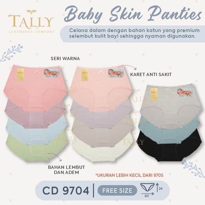 Cd tally baby skin renda 9704 adem lembut nyaman di pke setiap hari