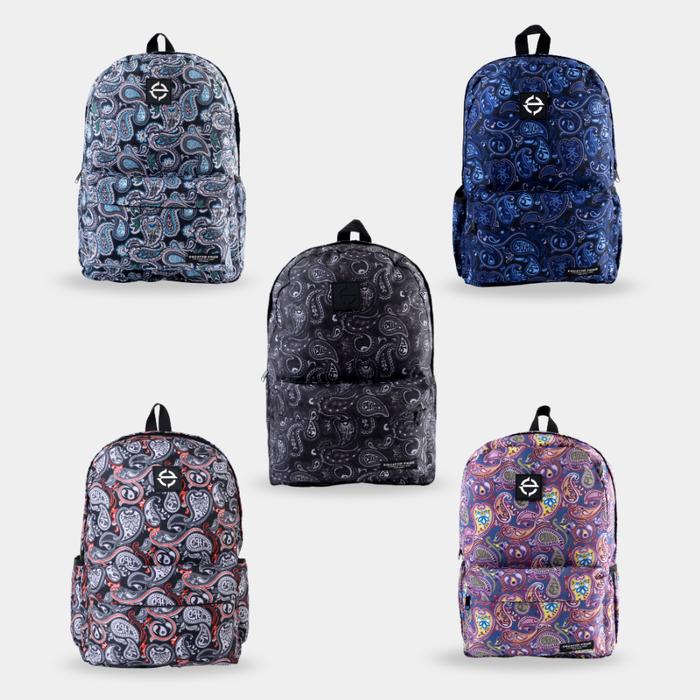 Equator Pride Tas Ransel Laptop Backpack Paisley Daily Sekolah Gendong