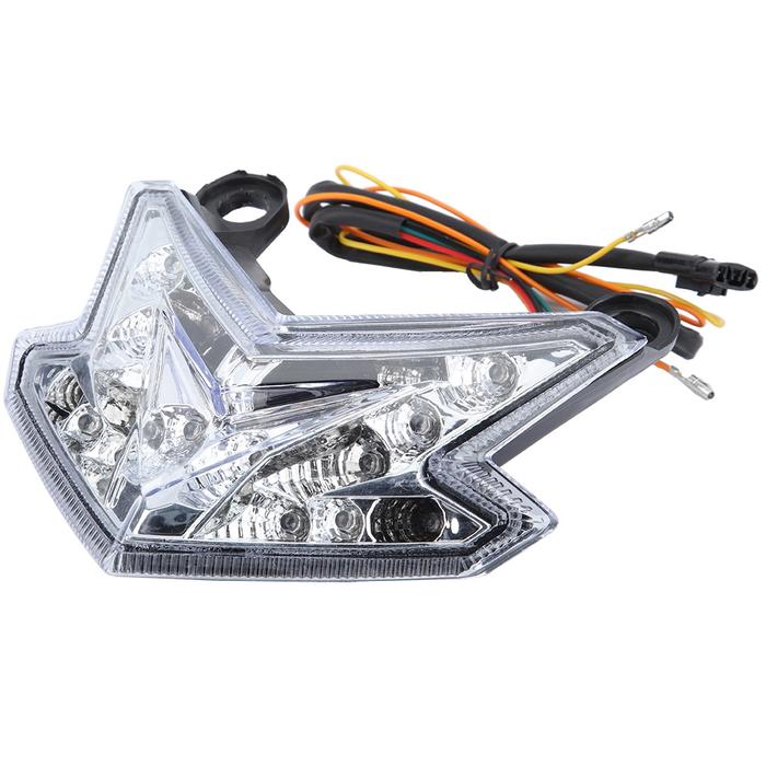 Clignotant Moto LED Moto Bersepeda LED Ekor Lampu Lampu Rem Sinyal