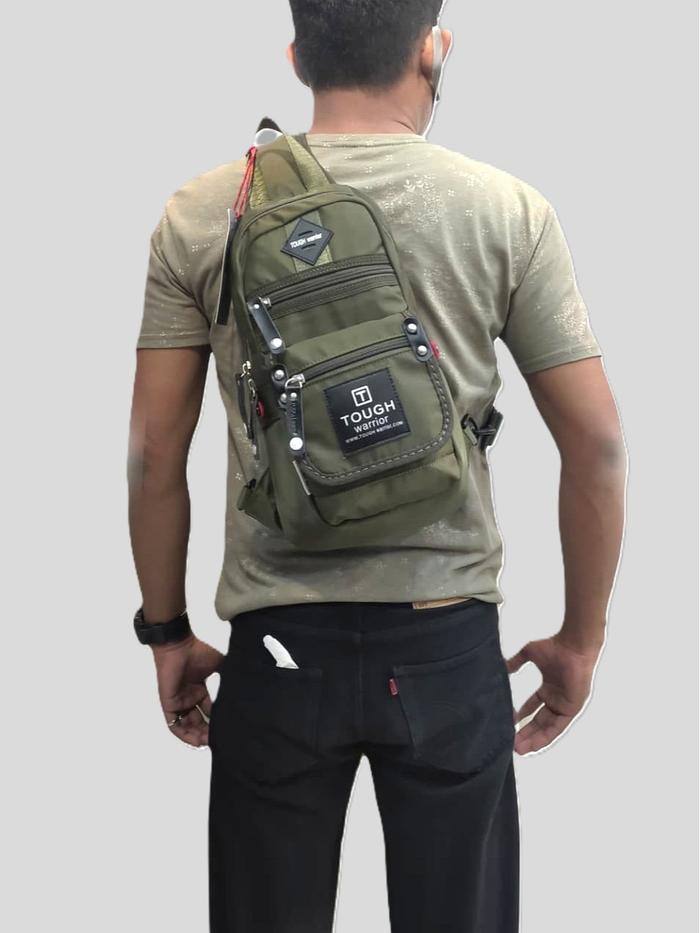TOUGH WARRIOR WAIST BAG 6751 TAS SELEMPANG TOUGH WARRIOR ARMY Taktikal bag shoulder  pack