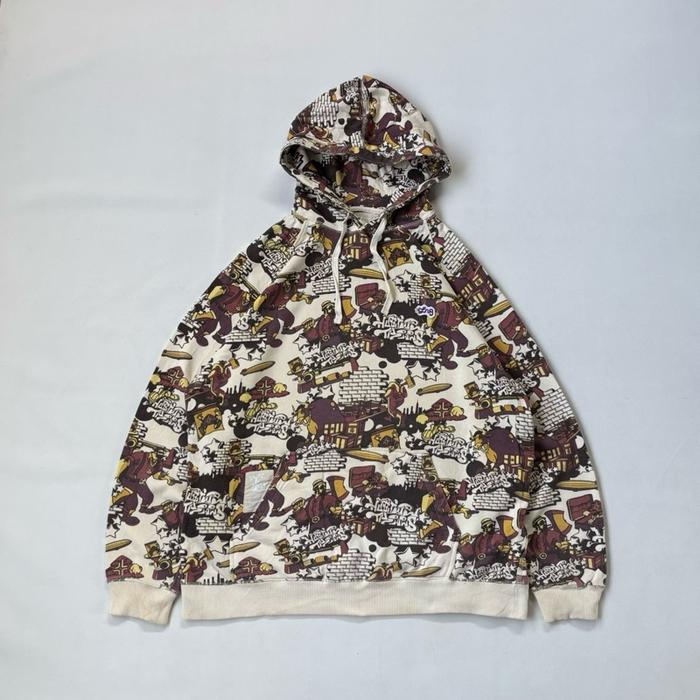 LRG Hoodie Lumberjack AOP Graffiti Hip Hop Y2K