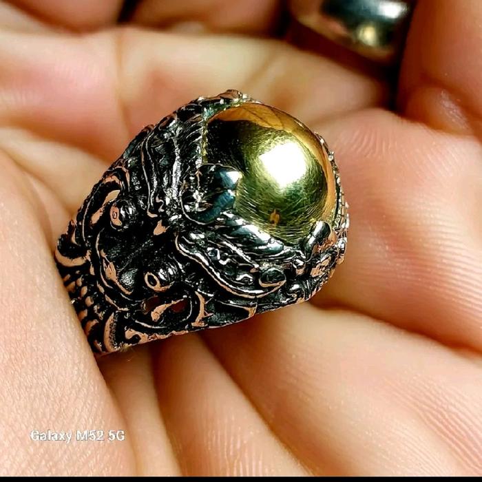 cincin badar emas/cincin wesi kuning// cincin pria