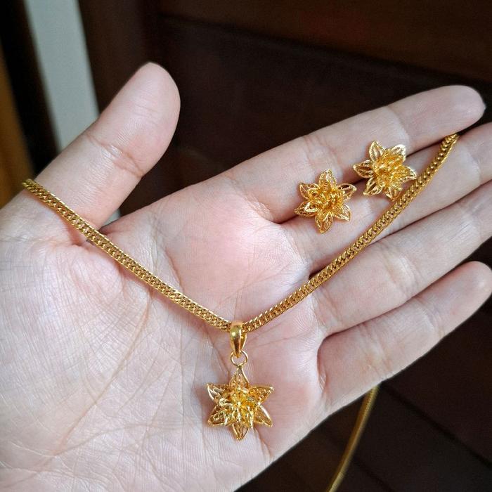 Set Kalung kendari rantai titanium