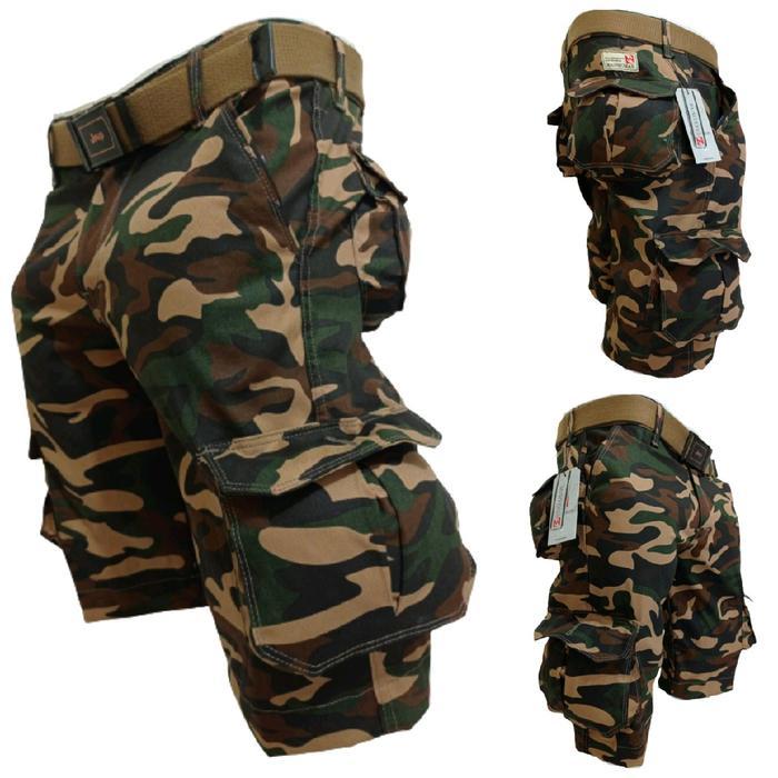 celana  pendek tactical celana cardinal premium gurun Katun Santai Cargo Celana Nyaman Shorts Pria A