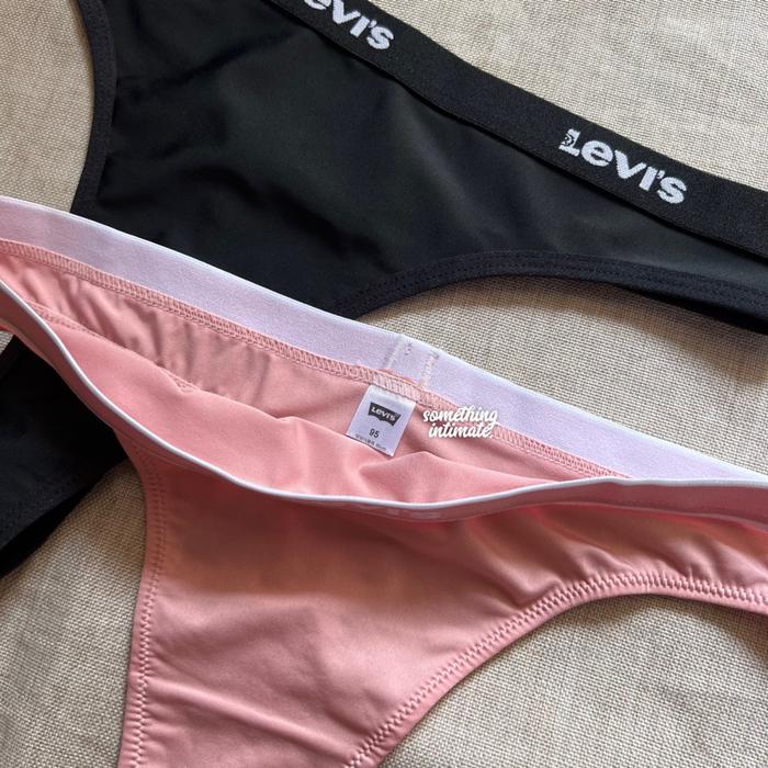 BODYGUARD LEV Tencel Seamless Basic Logo Thong Briefs Gstring Celana Dalam Mini CD G Panty Panties U