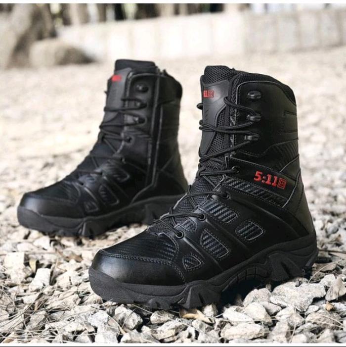 sepatu tactical pria 511 boots army best hitam dan coklat