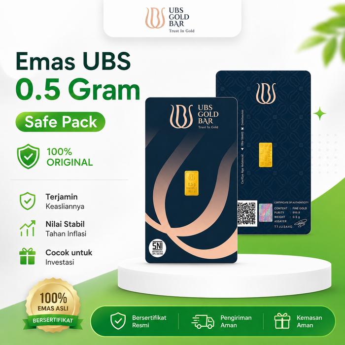 EMAS UBS 0.5 GRAM LM LOGAM MULIA UBS 0.5 GRAM SERTIFIKAT TERBARU