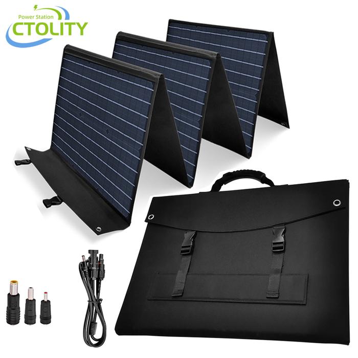 200W Solar Panel Complete Kit Foldable Portable Generator Power Bank