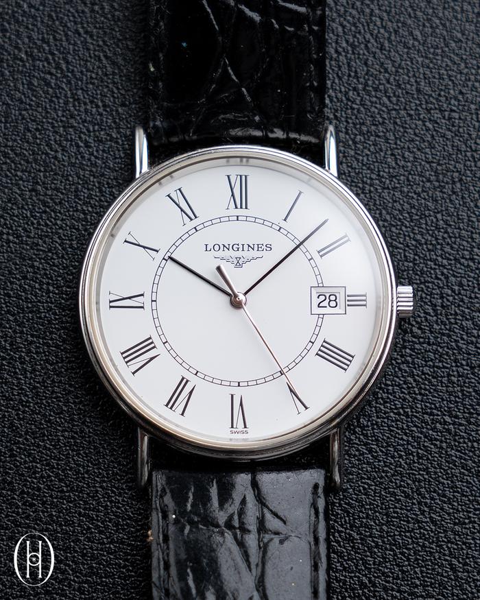 jam tangan longines presence all original quartz roman dial l4.720.4