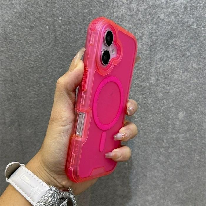Upgrade The Second-generation Thickening Three in One Matte Skin Magnetic Case for IPhone 16 15 14 P