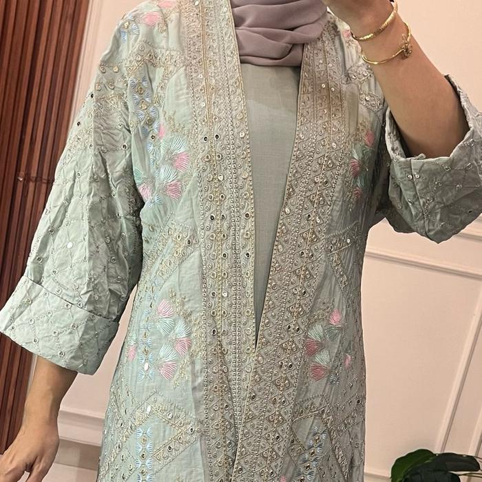 Jalabiya 1 set layalishop inner outer mint