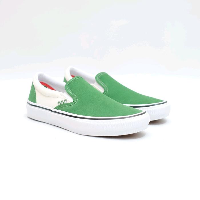 Original Vans Slip On Pro Skateboarding Juniper White