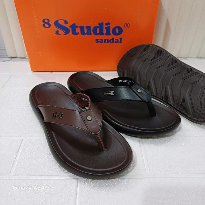 dk 1125 sandal kulit pria 8 studio kekinian original