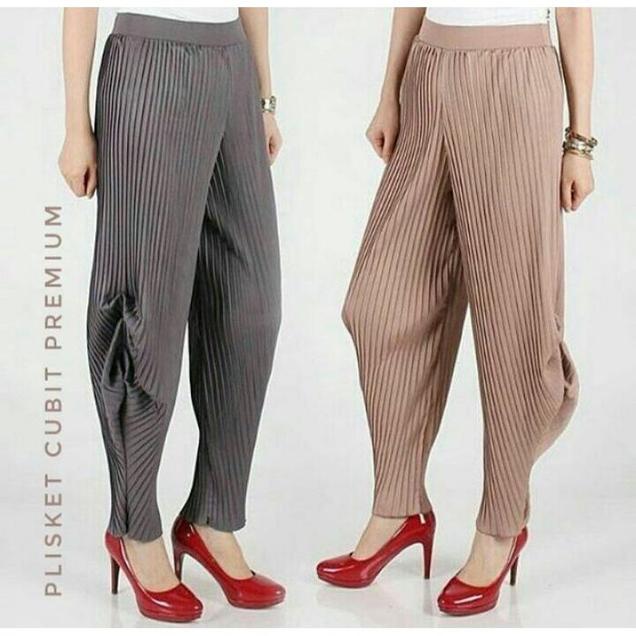 Ready.. Terbaru Celana Kulot Cubit/Celana Aladin/Celana Alanis/Pleated Pants/Celana Plisket Premium