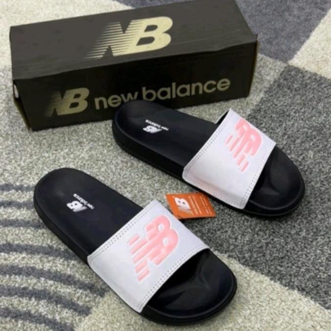Sandal NB Slip Slop Pria Wanita Kekinian Real Pict Free Box EVA Rubber Upper Synthetic Leather Terbu