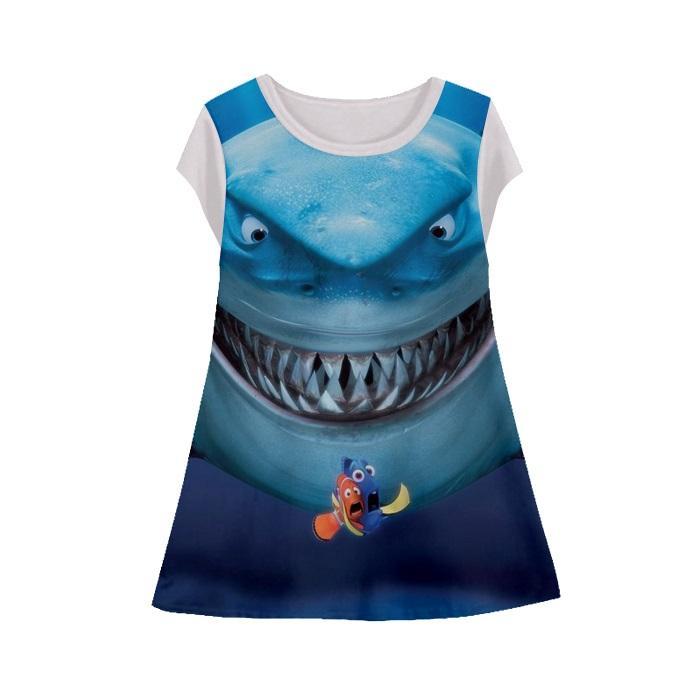 Baju Dress Tunik Anak Finding Nemo - KRG Finding Nemo-1