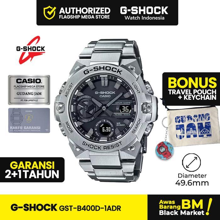 G-Shock GST-B400D-1ADR | Jam Tangan Pria | Analog Digital | Anti Air | Original | Casio G-Shock Watc