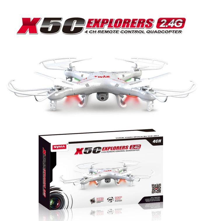 Drone 4k Profesional Syma X5C 2.4GHz RC Explorers Quad Quadcopter