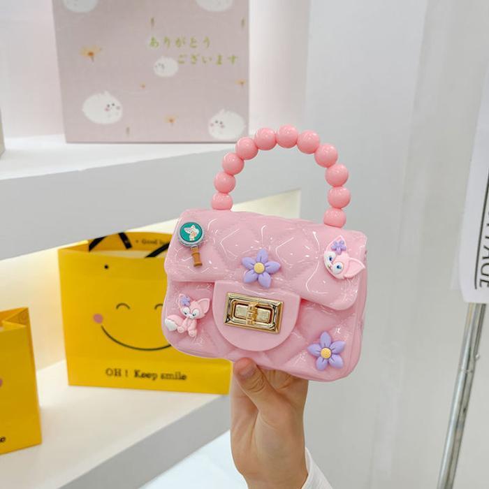 Tas Selempang Fashion Anak Jelly Rubber STIKER 3D Gemoy