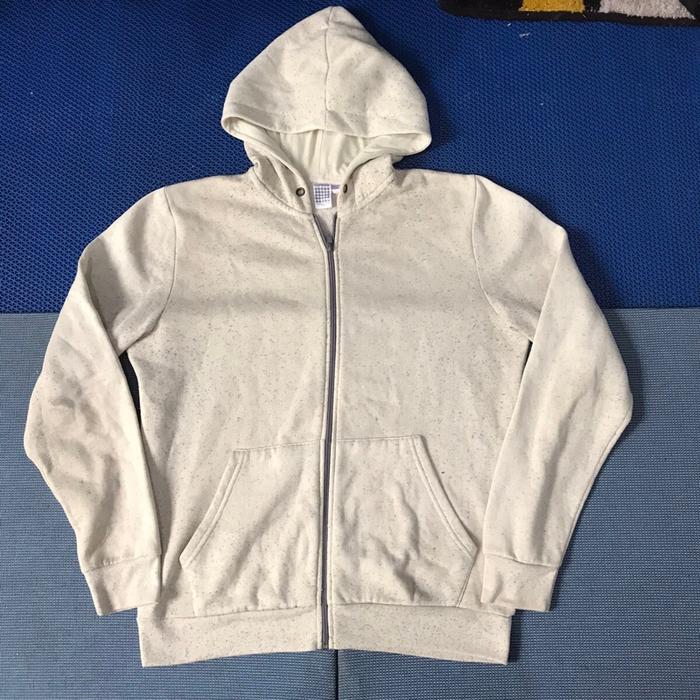 Topman Hoodie Jacket  White dot pattern colorway  Size M   Pxl :64 x 58 cm  Sleeves : 69 cm  Hem : 5