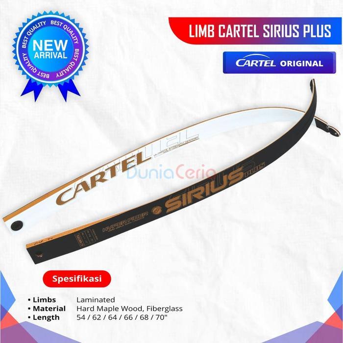 Limb / Limbs Cartel Sirius / Sirius Plus Recurve Bow - Sirius Plus 64" 24lbs TAD177