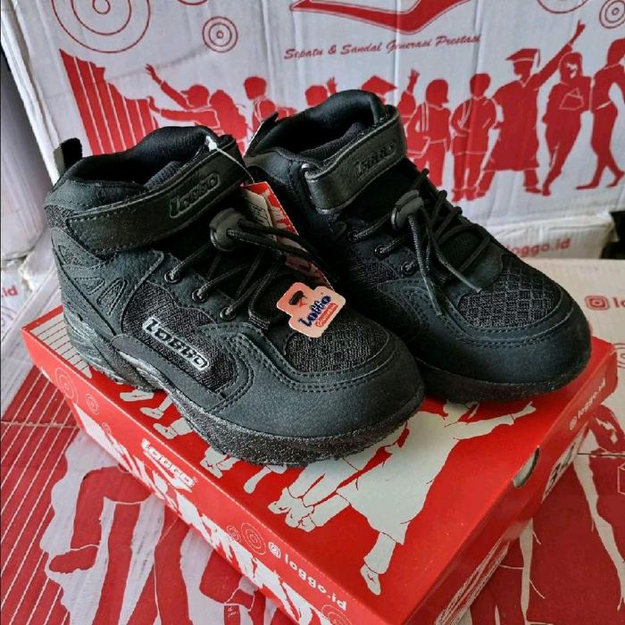 Sepatu LOGGO Hi Lo Anak Perekat Tali