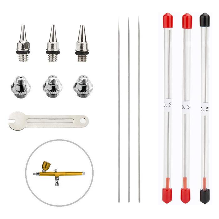 0.2/0.3/0.5MM Needle Spray Nozzle Nozzle Cap Set/pen Spray Parts