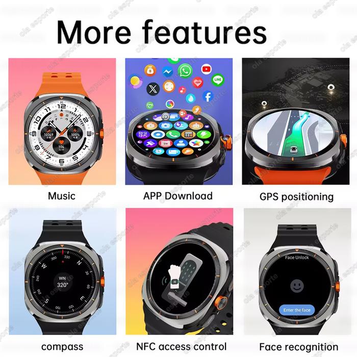 2025 New Smart Watch 4G/5G SIM Full Netcom WiFi NFC GPS 32GB Watches For Man 32GB Storage HD Camera