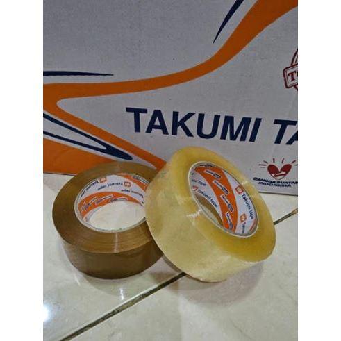 Lakban Bening & Coklat 2 Inch X 200 Yard Tebal 45Mc | Harga Satuan | 1 Dus 72 Rol