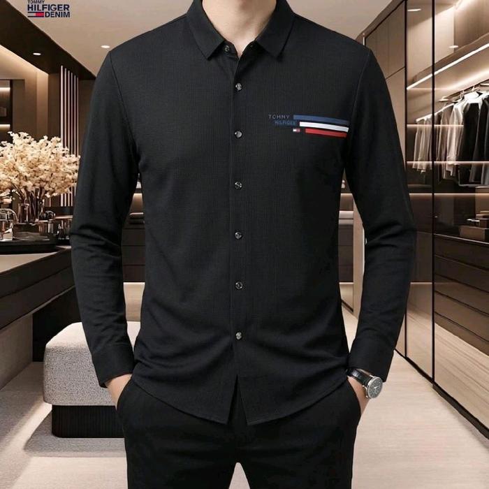 KEMEJA PANJANG PRIA HF4181 IMPORT BRANDED