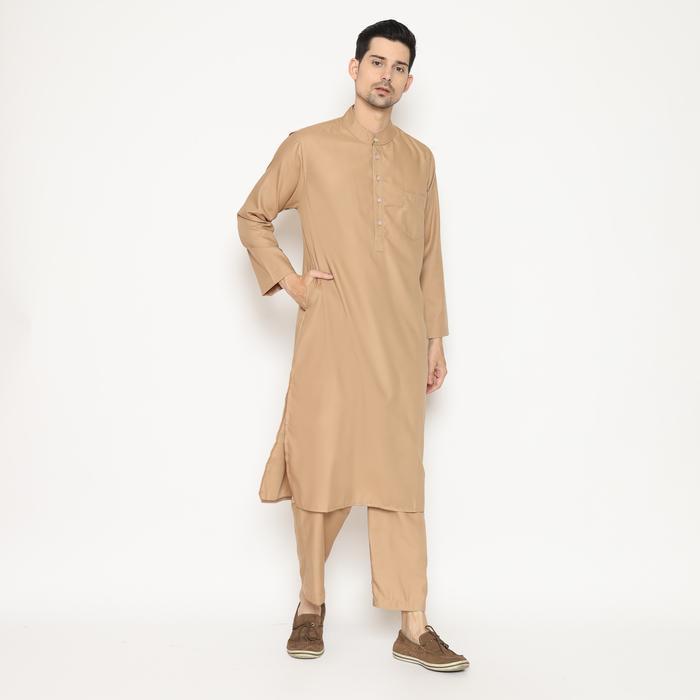 Jj968 Gamis Pria Setelan / Baju Muslim Pria Setelan / Koko Setelan Rev 012 / P.02 Toyobo Panjang Kat