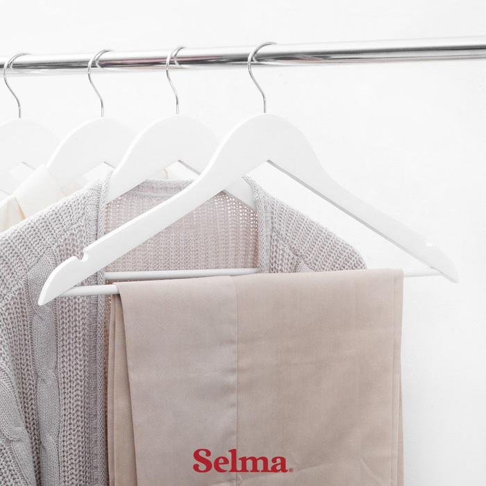 INFORMA 44.5 CM SET 8 PCS HANGER BAJU KAYU - PUTIH