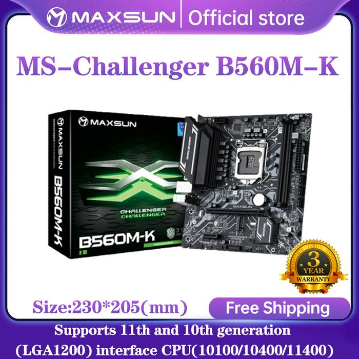 [World Premiere] MAXSUN Motherboard Challenger B560M USB LGA1200