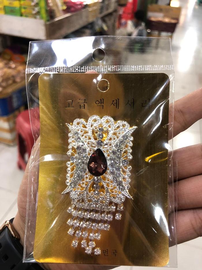 Bros Pin Fashion Motif Pintu Aceh Ukuran Besar