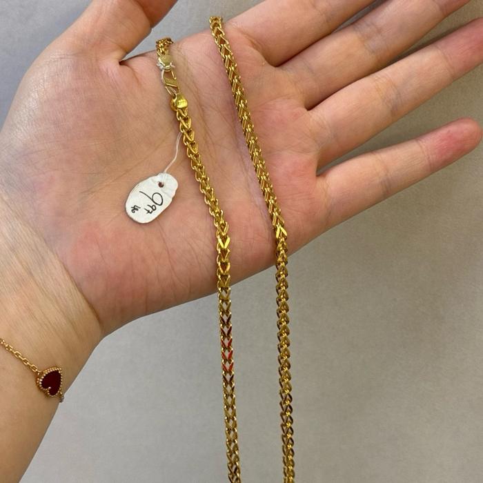 Kalung Mas Kuning Panjang Kadar 70% Asli Emas