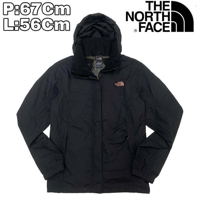 J36 Jaket Outdoor Waterproof The North Face TNF Black  Sport Olahraga Original Parasut Hiking Pendak