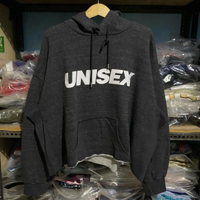 Nohant Kr Unisex Cropped Hoodie Grey Size L 60x75
